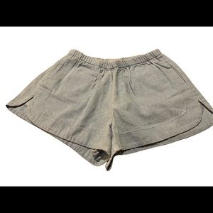 Brandy Melville Blue Chambray Elastic Waist Womens Shorts Size OS